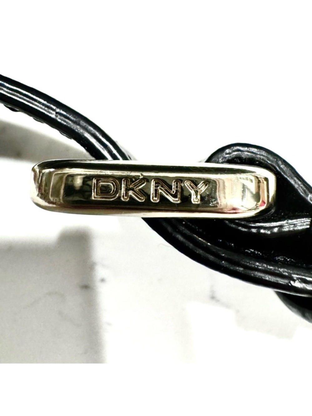 DKNY Black Satchel Crossbody with Silver Hardware‎ - Picture 8 of 9